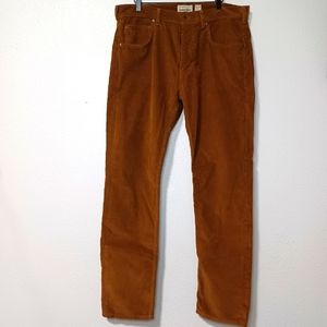 Patagonia Organic Cotton Straight Brown Corduroy Pants